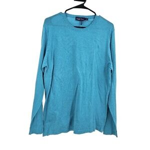 Ralph Lauren Purple Label Mens Pullover Sweater Blue 100% Cotton Crew Neck Sz  S